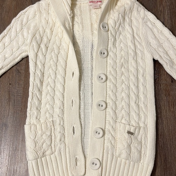 Guess 3/4 sleeves hooded sweater size S - Picture 3 of 6